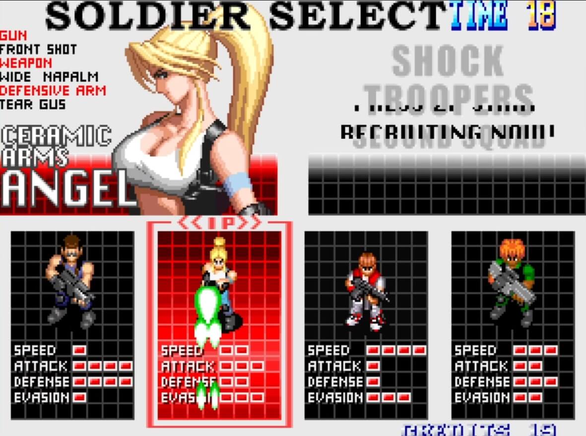 Shock Troopers 2nd Squad - геймплей игры Arcade